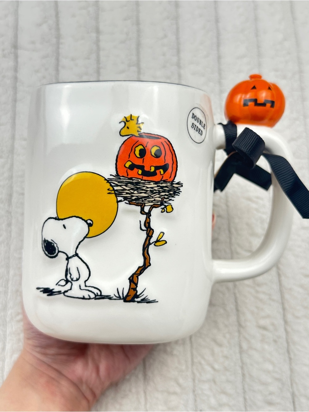Rae Dunn Snoopy Peanuts Woodstock Halloween Mug
